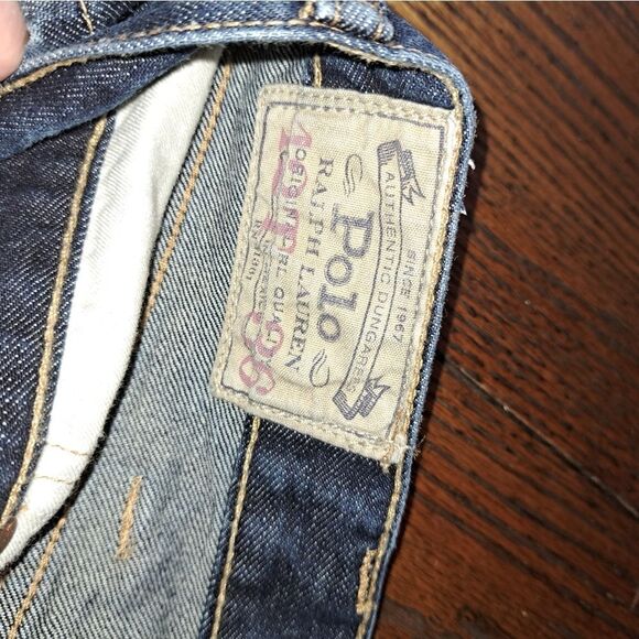 42Tx36 Polo Ralph Lauren The Hampton Straight Denim Blue Jeans Cotton w Pockets - Picture 4 of 9